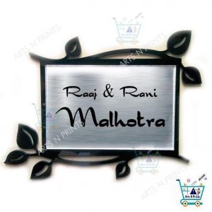 malhotra name plate design