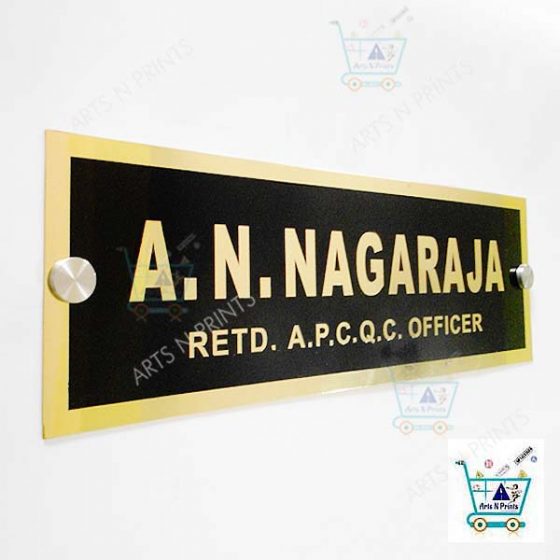 Brass Name Plate Engraved starting price 999 onwards Order Today