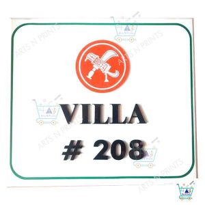 villa acrylic name plate
