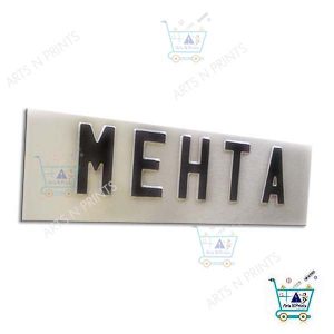 MEHTA name plate mehta name plate for flat
