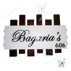 acrylic wooden name plates