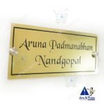 brass name plate engraved