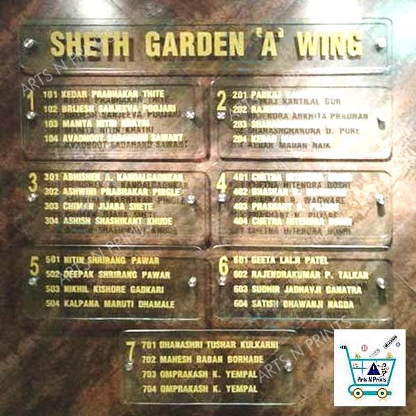 Apartment Name Board House Name Plate Manufacturer