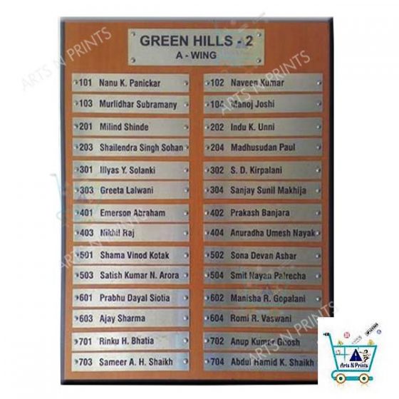 Society Name Board House Name Plate Manufacturer