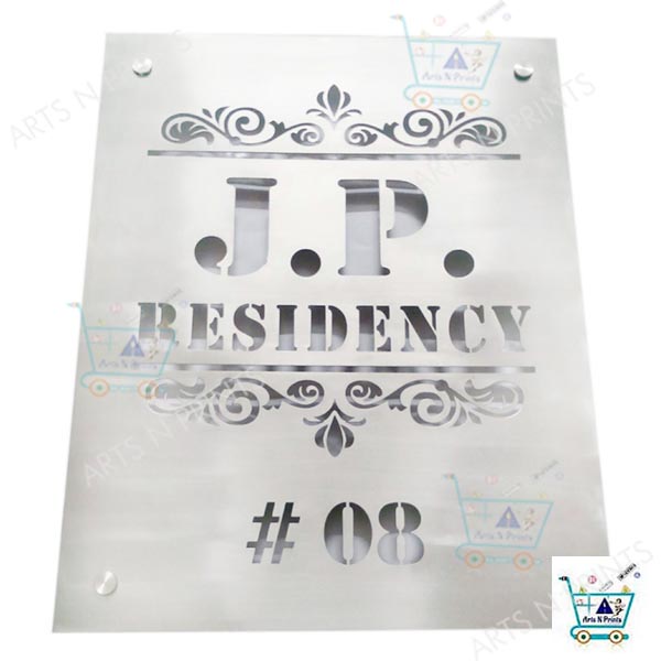 Steel Engraving Name Plate For House Or Office Buy From Manufacturer