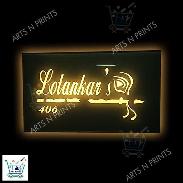 led marathi name plates online