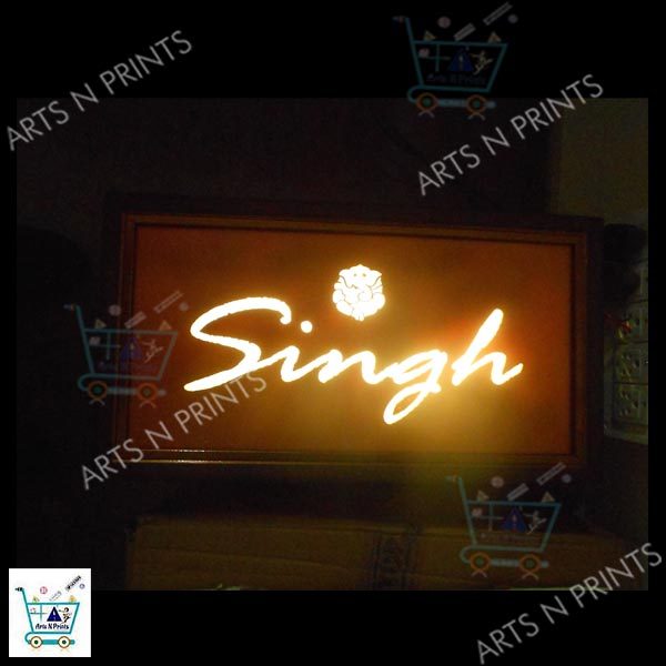 singh led house name plate