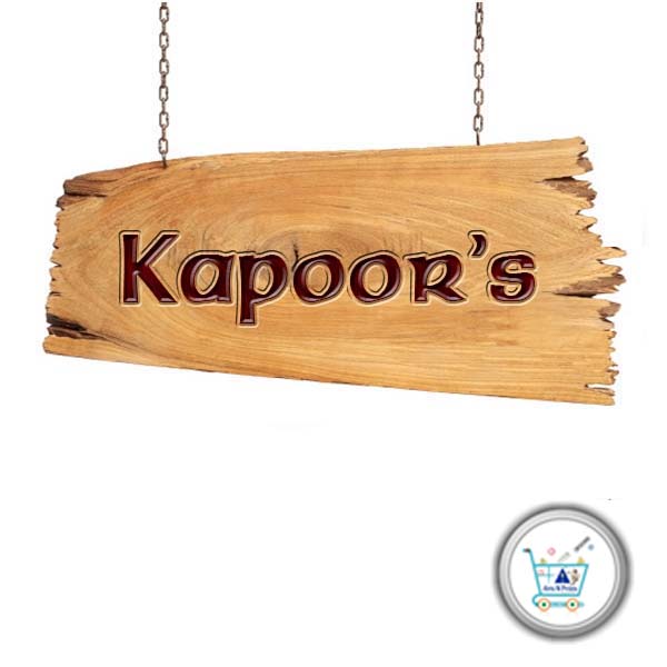 Wooden Name Plate for Home Online Order Now