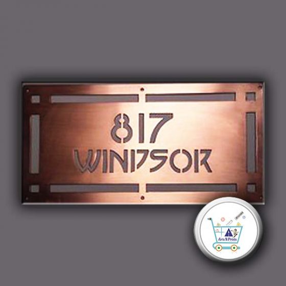 Copper Alphabets Copper Name Plate House Name Plate