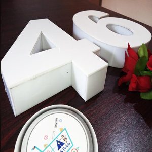 Hallow Acrylic Letters