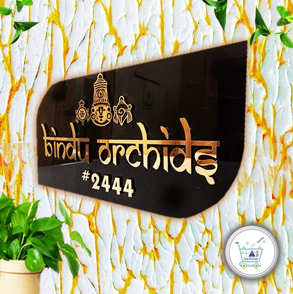 BIndu Orchids house name plate