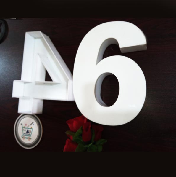 Hallow Plastic Acrylic Letters