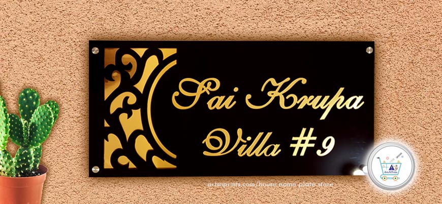 Sai Krupa Villa Name plate design
