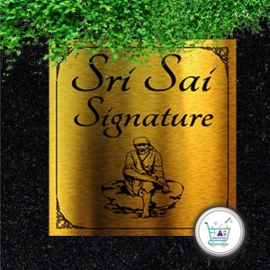Name Plate design with Sai Baba Photo