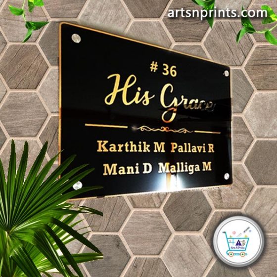 Brass name plate maker in Andhra Pradesh House Name Plate