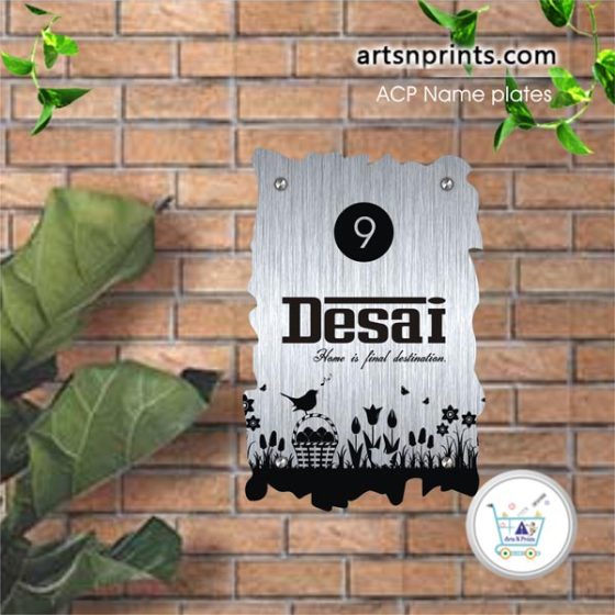 Desai Parexcellence ACP printed house name plate with supersonic