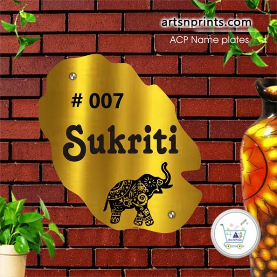 Finest ACP printed house name plate at best price and rapid delivery